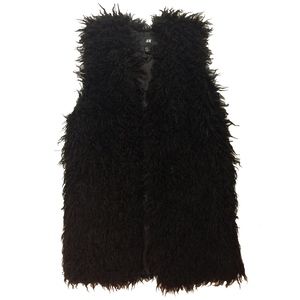 H&M Long Shag Faux Fur Vest